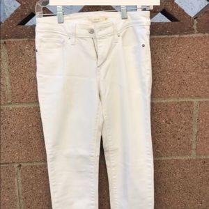 Levis White Capri Jeans 712 Slim